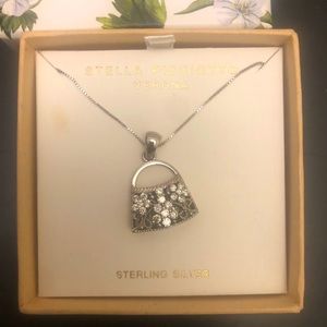 New Stella Picciotto .925 Sterling Silver Handbag Style Necklace Chain